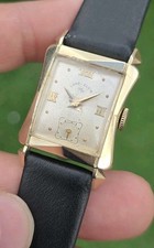 Vintage 1951 Lord Elgin Hourglass Roman Dial USA 626 21 Jewel Men's 14kGF Watch  picture