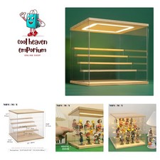 Elegant 5-Tier Acrylic Display Case with Adjustable LED Light & Dustproof Design picture