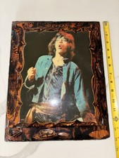 Mick Jagger, Lacquered Wood Picture From 1973 Concert. Very Rare, Very Unique + picture