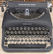 Vintage Remington Rand Typewriter Deluxe Model 5 1940's Portable Working  picture