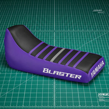 Yamaha Blaster 200 Seat Cover For 1988 To 2006 Purple Black Vinyl Seat Cover picture