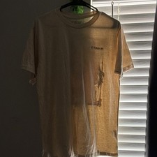 Magellan Teens S Beige Graphic Print Crew Neck Short Sleeve T-Shirt Cotton Blend picture