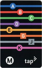 Metro TAP Card Regional Connector LINE LETTERS 2023 Bus Subway Transit Card picture