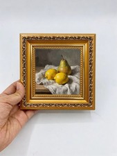 Pear Fruit Art Dining Room Kitchen Decor Custom Original Oil Painting from photo picture