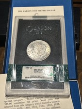 1883-CC $1 Morgan Silver Dollar CACG MS64 GSA Carson City Treasure Box & COA picture