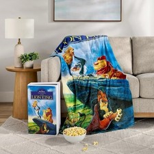 Disney The Lion King VHS Boxed Silk Touch Throw Blanket 50x70 NEW picture