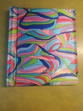  Vtg Mid Century Psychedelic Photo Album Book Satin Cover Floral Made In JAPAN picture