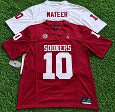 NEW John Mateer Oklahoma Sooners #10 Jersey SHIPS SAME DAY picture
