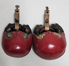 Vintage Leedy/Ludwig Set of Two Temple Wood Blocks w/ Original Clamps Mount picture