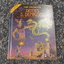 AD&D Deities & Demigods 1980 2nd Print 144pg Cthulhu Melnibonean TSR 2013 VG picture