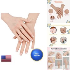 CUAIBB Realistic Silicone Mannequin Hand Female Brown Right Hand Only picture