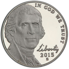 2015 S Proof Jefferson Nickel, Nickel  From a Proof Set picture