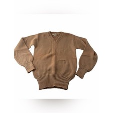 Vintage Scotsman Outerwear Men's M Zephyr 100% Wool Knit Sweater Camel picture