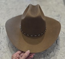 Resistol 4X Beaver Cowboy Hat George Strait Edition 1990s - Pecan 7 1/8 - SHARP picture