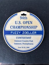Fuzzy Zoeller 1994 US Open Oakmont Contestant Player Golf Bag Tag PGA Tour picture