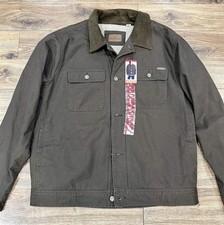 NWT Woolrich Chore Duck Ranch Work Barn Canvas Sherpa Lined Brown Jacket size XL picture