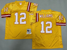 Vintage Doug Williams #12 Buccaneers Throwback Yellow Jersey. picture