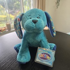 GANZ Webkinz 10 Year Magic Blue Pup Plush HM803 With Code Tag picture