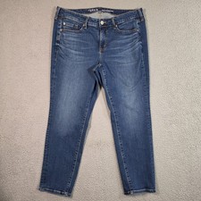 Torrid Perfect Boyfriend Ankle Denim Jeans Womens 12S SHORT Mid Rise Stretch  picture