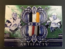2010-11 UD #TT2-RMDR Ryan Miller / Derek Roy Tundra Tandems Emerald Patches /40 picture