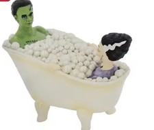 Frankenstein and  Bride Bathtub Statue Decoration  Ashland Halloween picture