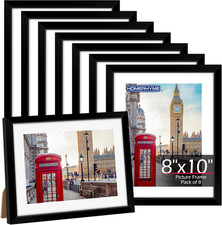 Black 8X10 Picture Frame Bulk Multi 8 X 10 Photo Frames Set for Wall Hanging picture