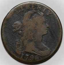 1796 Draped Bust Large Cent (S-93), Reverse of 1795 - US 1c Copper Coin picture