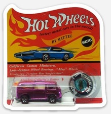 Hot Wheels 1969 VW Pink Beach Bomb FLAT MAGNET picture
