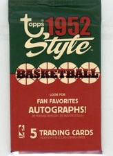 Topps 1952 Style 2005-06 NBA Basketball Trading Card Pack Autographs Sealed 5 picture
