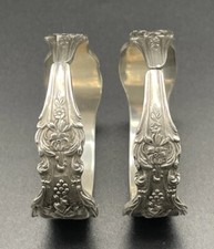 Pair Francis 1st Reed & Barton Sterling Silver Napkin Rings No Monograms picture