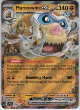 Holo Foil Mamoswine ex 079/159 Double Rare SV09: Journey Together Near Mint picture
