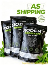 1-3PACKS SOFYRE Rodent Repellent Pouches 12 Pack Natural Peppermint Cedarwood picture
