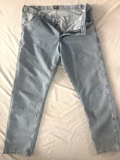 Lee Carpenter Jeans Mens 40x34 Light Wash Denim Utility Workwear picture