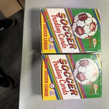 2 1990-91 Pacific MISL Major Soccer League Trading Card Box (36 Sealed Packs) picture