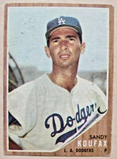 1962 TOPPS SANDY KOUFAX - #5 - VG Condition picture