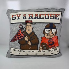 RARE Vintage Sy Racuse Syracuse University Square Throw Pillow Football picture