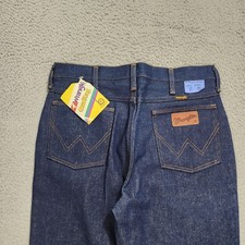Vintage 70s 80s Wrangler Jeans Mens 32x36 Blue Bootcut 945DEN Deadstock US Made picture