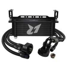15 Row Engine Oil Cooler & Oil Filter Relocation Kit & 3 Braided Steel Oil Lines picture