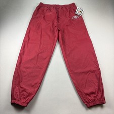 Vintage San Francisco 49ers Track Pants Men XL Red Lined NFL Football Niners 90s picture