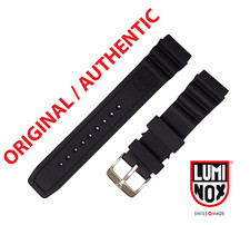 Original Luminox Watch Band 22mm 3000 3100 3200 3400 3600 8400 8800 BLACK SILVER picture