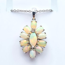 New Djoy Etheopian Opal Platinum Over Sterling Silver 20