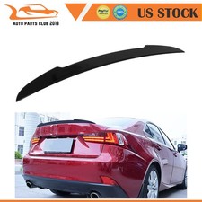 For 2014-2017 2018 2019 2020 LEXUS IS300 IS350 Gloss Black Trunk Spoiler Wing picture