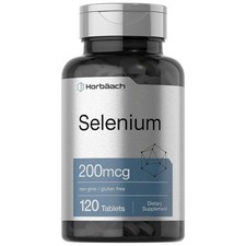 Suplemento Selenio 200mcg Tabletas | 120 Ct, 120 Porciones | Sin OGM, Sin Gluten picture