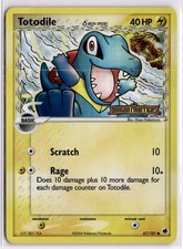 Totodile 67/101 Common Dragon Frontiers Pokemon Reverse Holo Near Mint picture