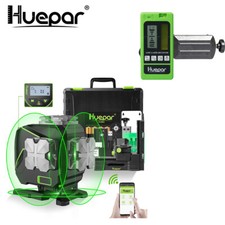 Huepar 12 Lines Green Beam Self Leveling Laser Level with LCD Screen + Receiver picture