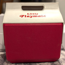 Igloo Little Playmate Igloo 6-Pack Cooler Red and White 1980s Vintage USA picture