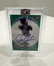 2025 Topps Pristine Joe Carter Autographs Green Pulsar Refractor /150 #PA-JC picture
