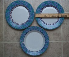 DANSK MOSAIC WAVE 2 SALAD PLATES 9
