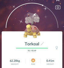 ✨ Shiny Torkoal -  P T C - 80k stardust  - Description picture