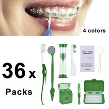 36Set Braces Cleaning Kit Portable Orthodontic Toothbrush Oral Care (8pc each) picture